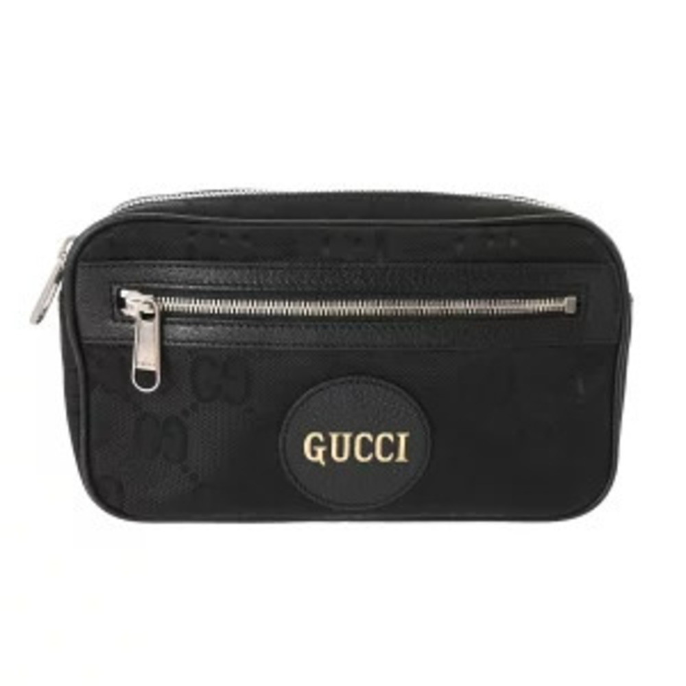 Gucci Off The Grid Belt Bag Black GG Leather Body